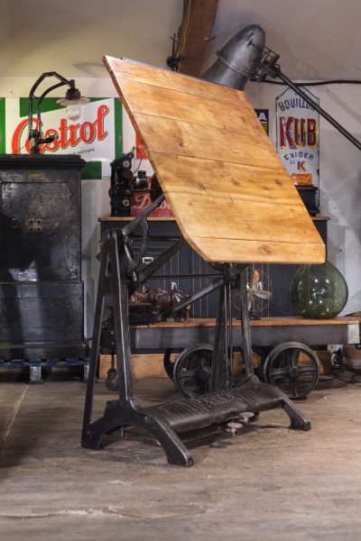 table architecte  ancienne Darnay 1930 fonte